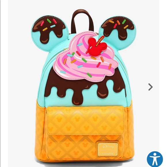 Loungefly Bags Disney Loungefly Mickey Mouse Ice Cream Backpack